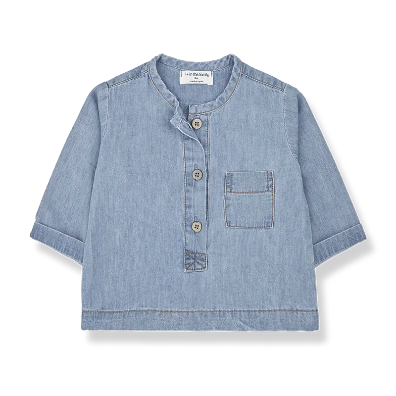 1+ in the family blouse Carlo denim