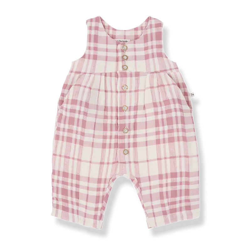 1+ in the family jumpsuit MORERA strawberry