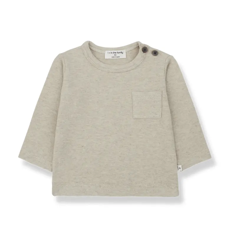 1+ in the family Oriol shirt oatmeal