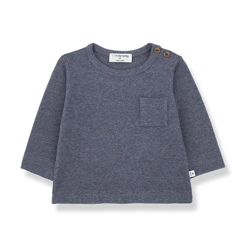 1+ in the family shirt ORIOL denim