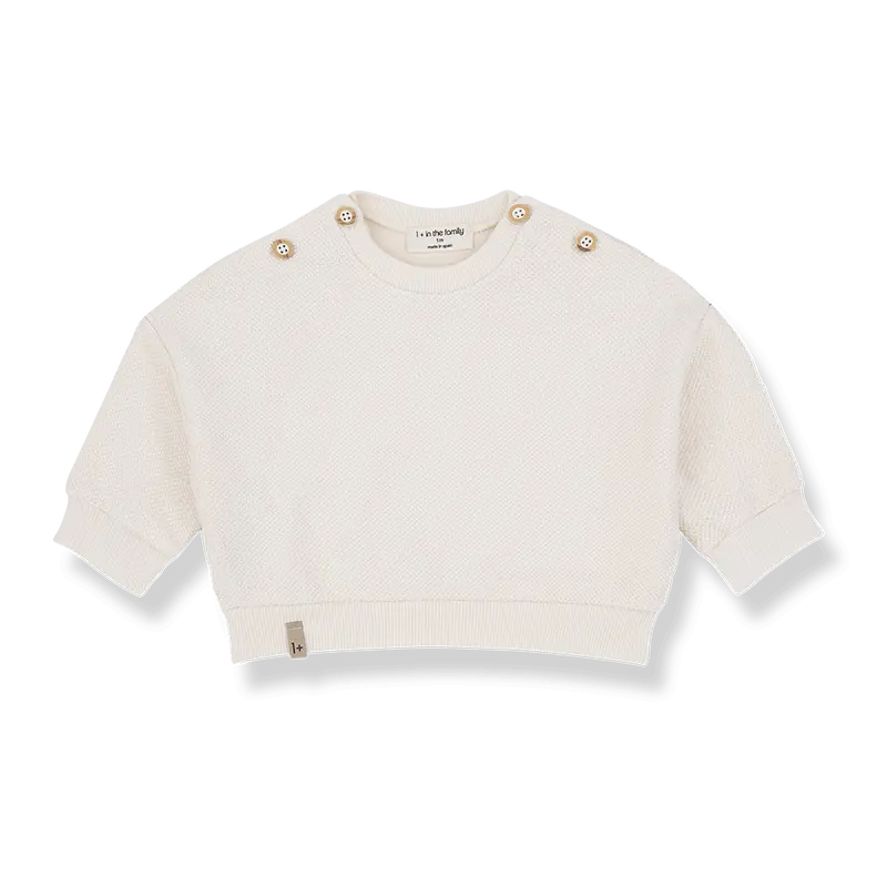 1+ in the family sweater KIMOLOS ecru
