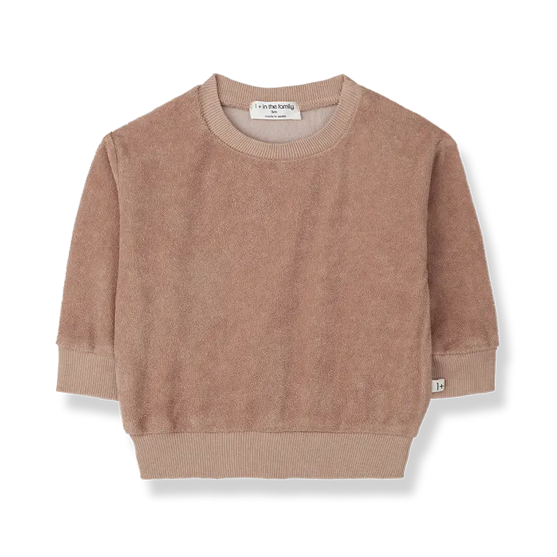 1+ in the family sweater Stefano apricot