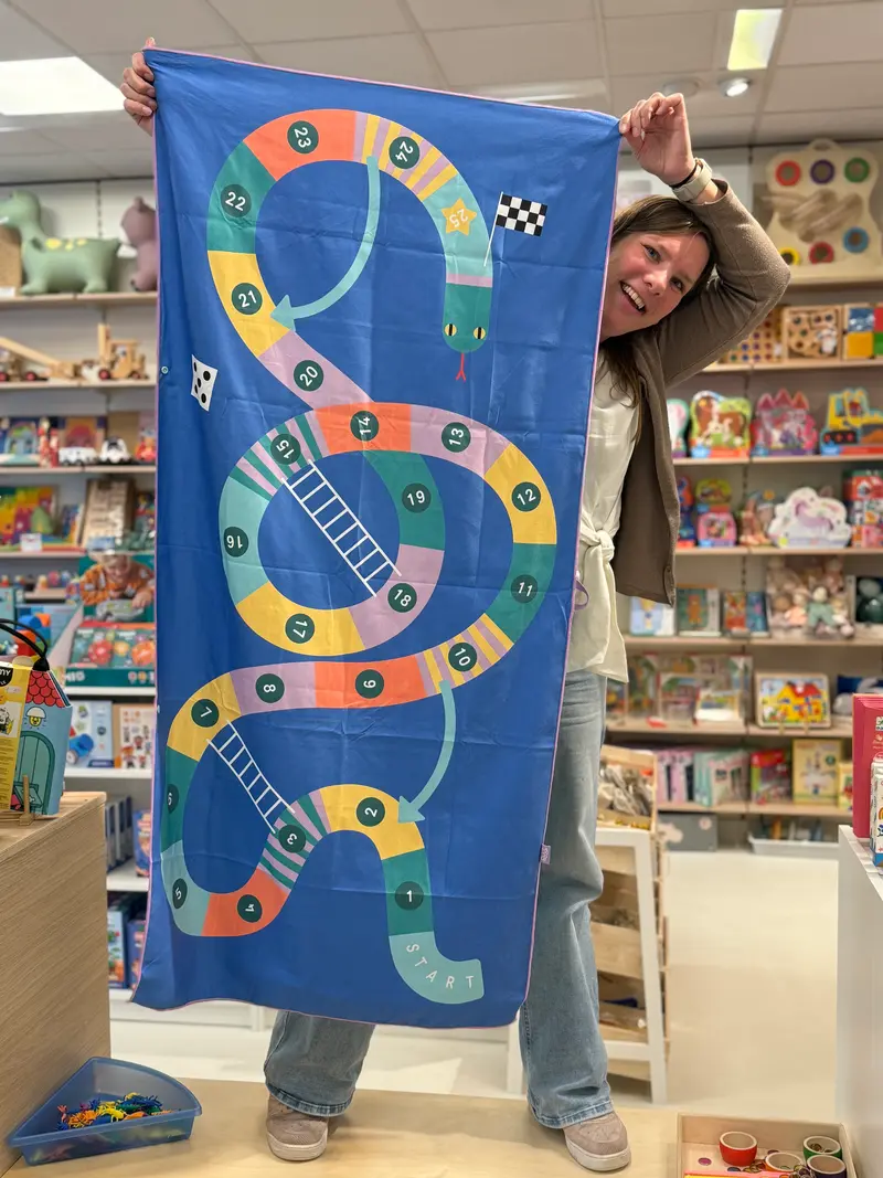 2e KANSJE Speelhanddoek Slangen Ladder 140 x 70 | Quut (Kopie)