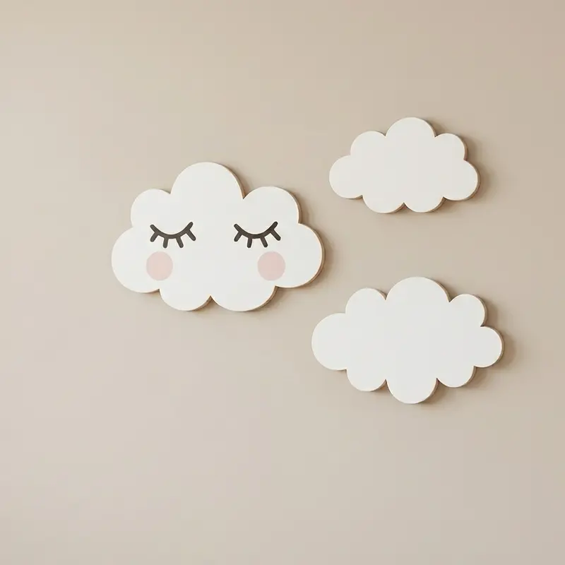 3 Houten Wolkjes