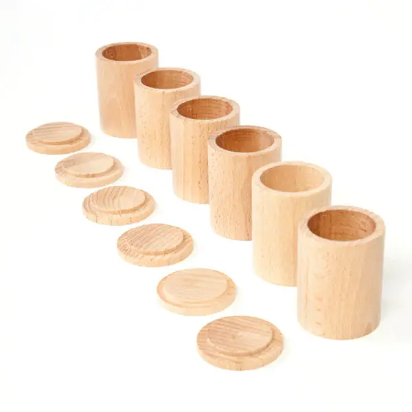 6 Cups with Lid - Natural