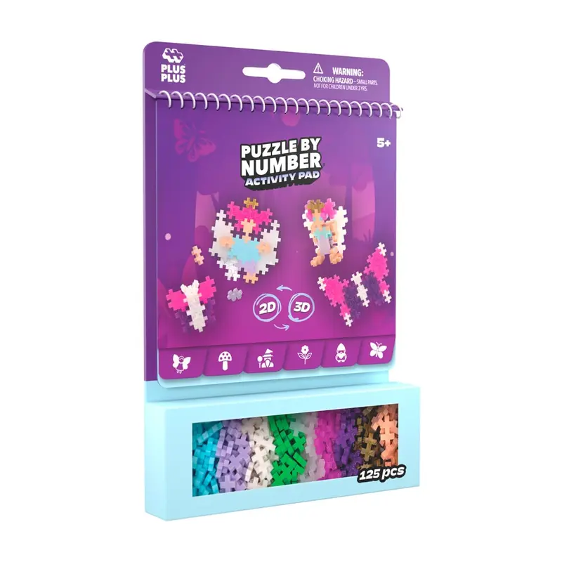 Activity Pad Puzzel Op Nummer Betoverende Elfjes | Plus Plus