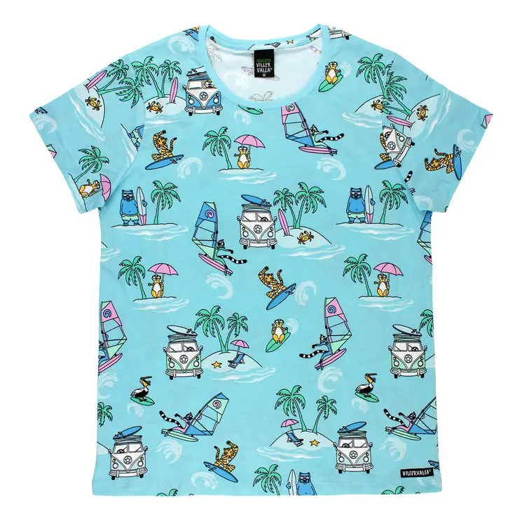 Adult T-shirt Surf Pool S t/m XL - Villervalla