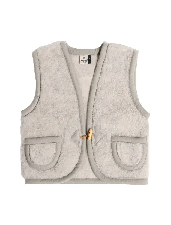 Alwero bodywarmer Alpen Junior lichtgrijs