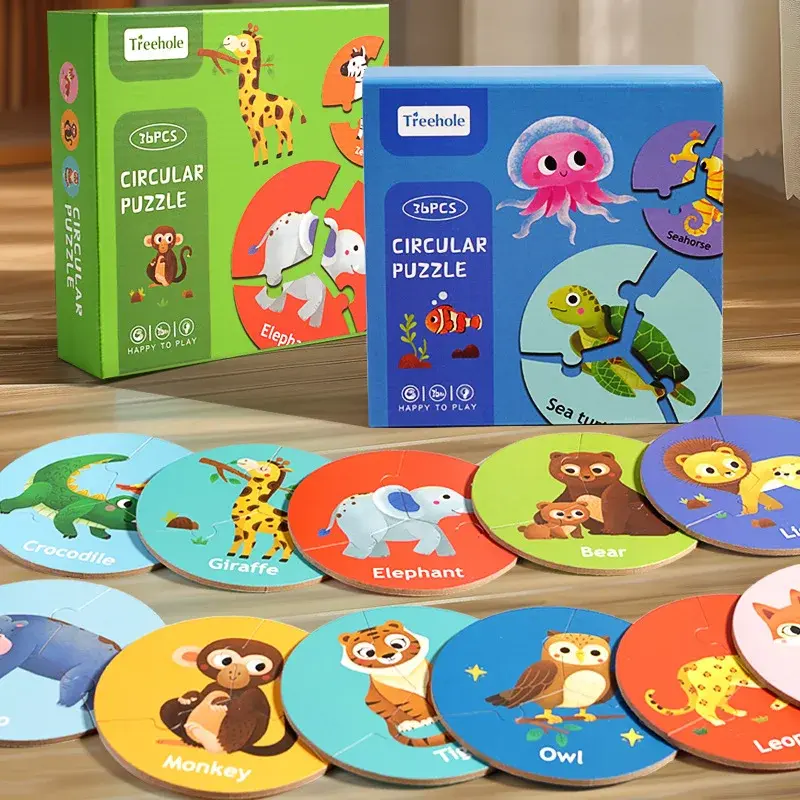 Animal Match™ – Turn & Discover - 3-piece Puzzle