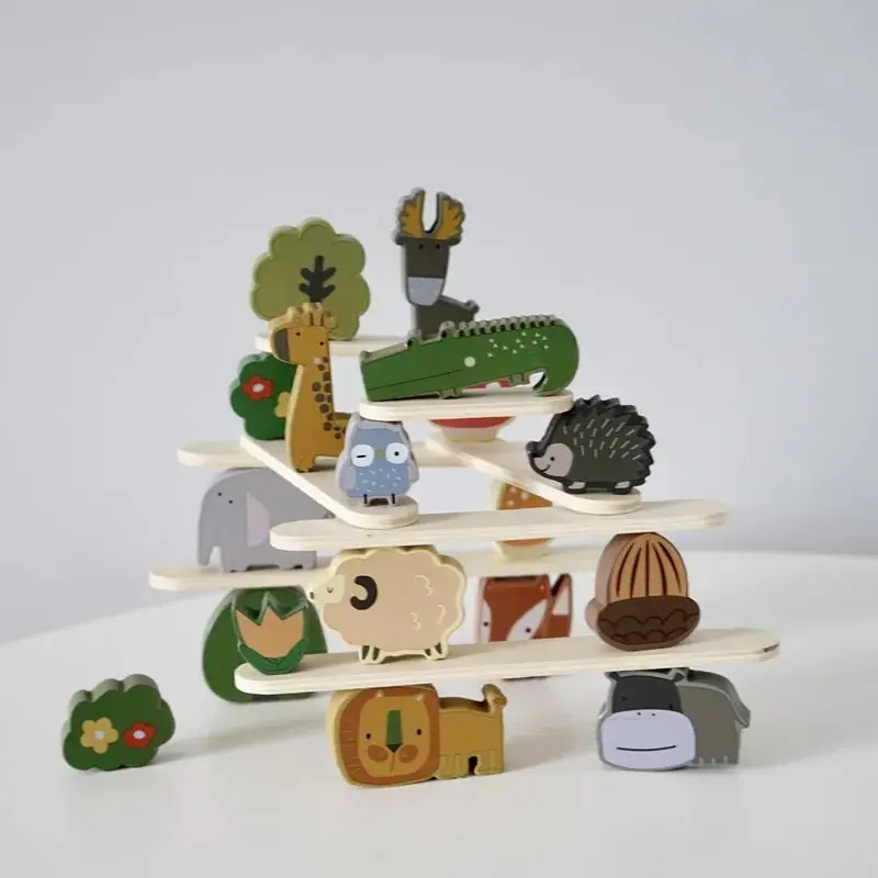 Animal Stackers™ - Smart Stacking - Wood Animals Stacking Toys