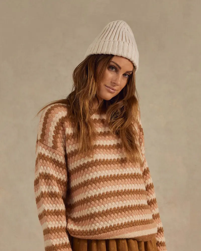 Aspen sweater multistripe dames Rylee & Cru (Ook verkrijgbaar in kindermaat)