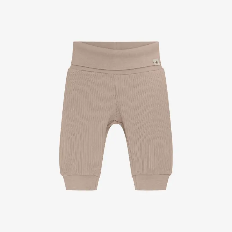 Baby broekje rib - Modal katoen - Etherea/beige - Huttelihut