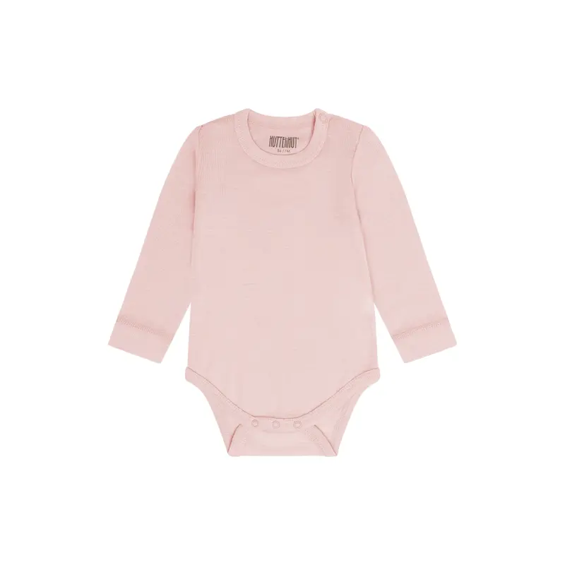 Baby romper lange mouw - Rose Smoke - Tencel en merino wol - HUTTEliHUT