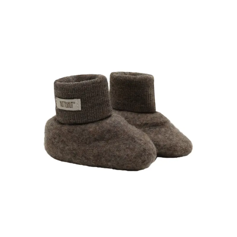 Baby slofjes - Merino wol fleece 2-laags - HUTTEliHUT