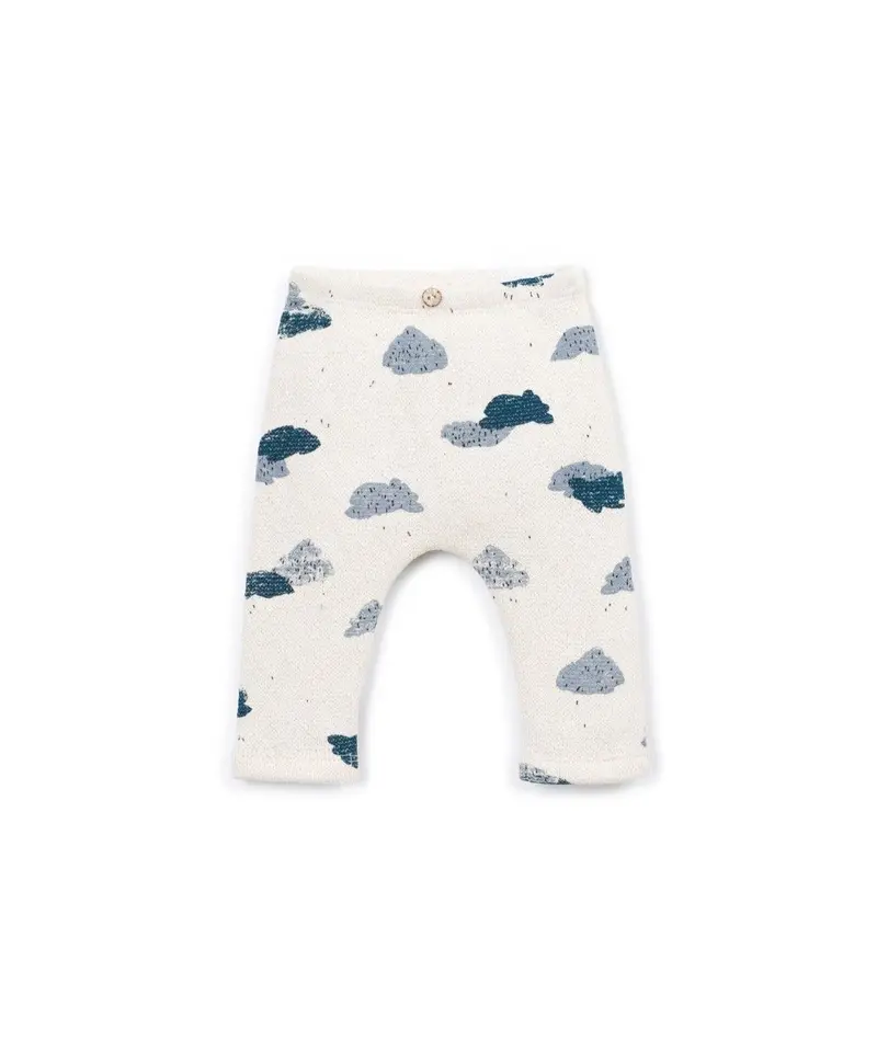 Babylegging Cloud Print – Katoen & gerecycled katoen – Play Up