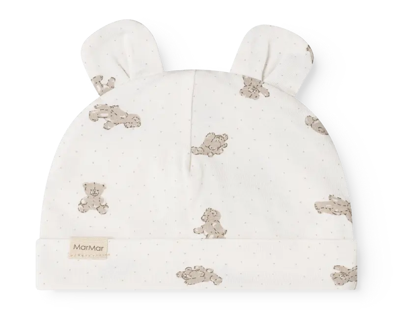 Babymutsje Aiko Ear – Teddybears – Modal & biologisch katoen – MarMar Copenhagen