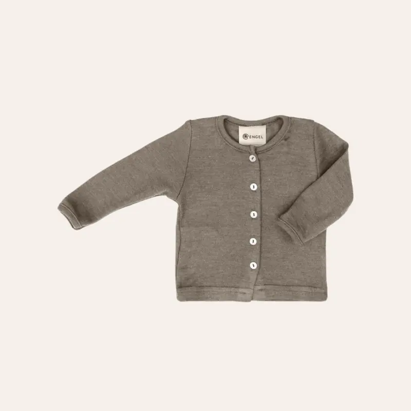 Babyvestje - Wol/Zijde - Baby Cardigan - Engel Natur