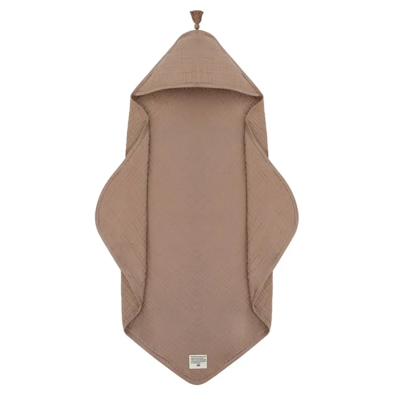 Badcape Baby - Omslagdoek - Burro - Bruin - Biologisch katoen - Baby Bello