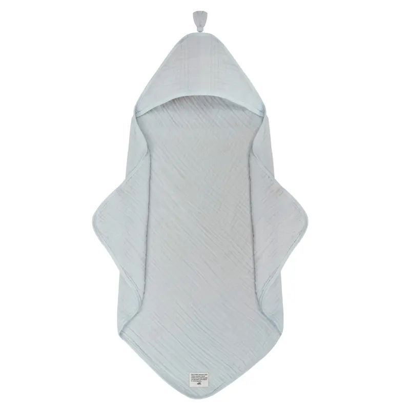 Badcape Baby - Omslagdoek - Cashmere Blue - Lichtblauw - Biologisch katoen - Baby Bello