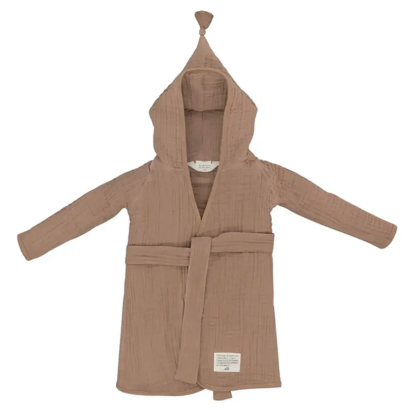 Badjas Kind - Burro - Bruin - Biologisch katoen - Baby Bello
