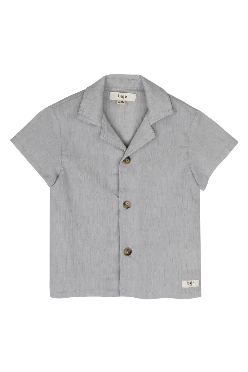Baje Studio Buce shortsleeve blouse blue steel