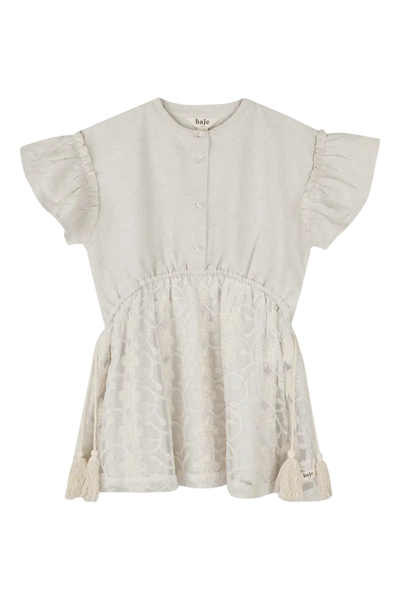 Baje Studio Claudie jurk Off-white