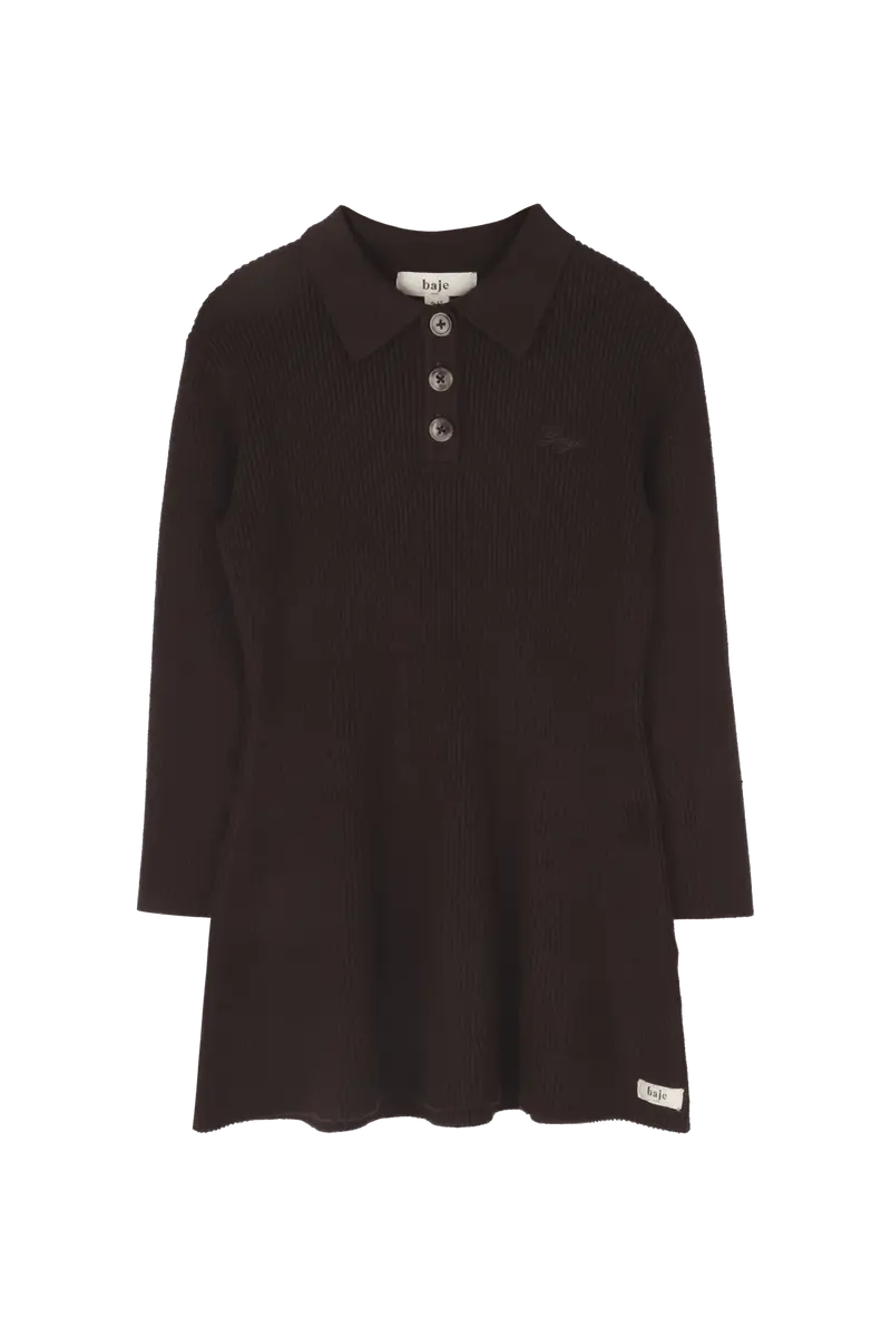 Baje Studio Norez jurk Brown choco