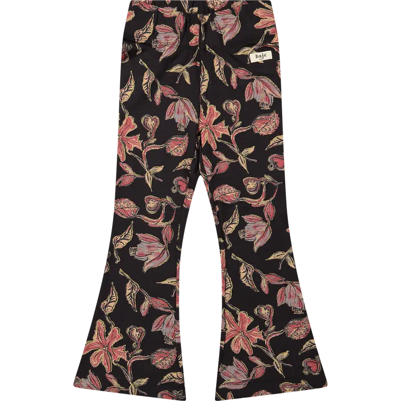 Baje Studio Preda flared legging Brown AOP