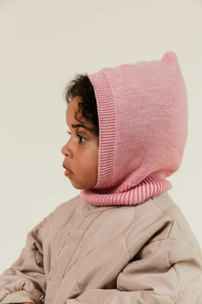 Balaclava Eddy - 100% extra fine Italiaanse merino wol - HVID