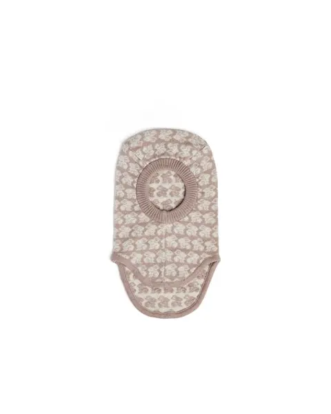 Balaclava - Merino wol - Konijntjes/roze - Smallstuff