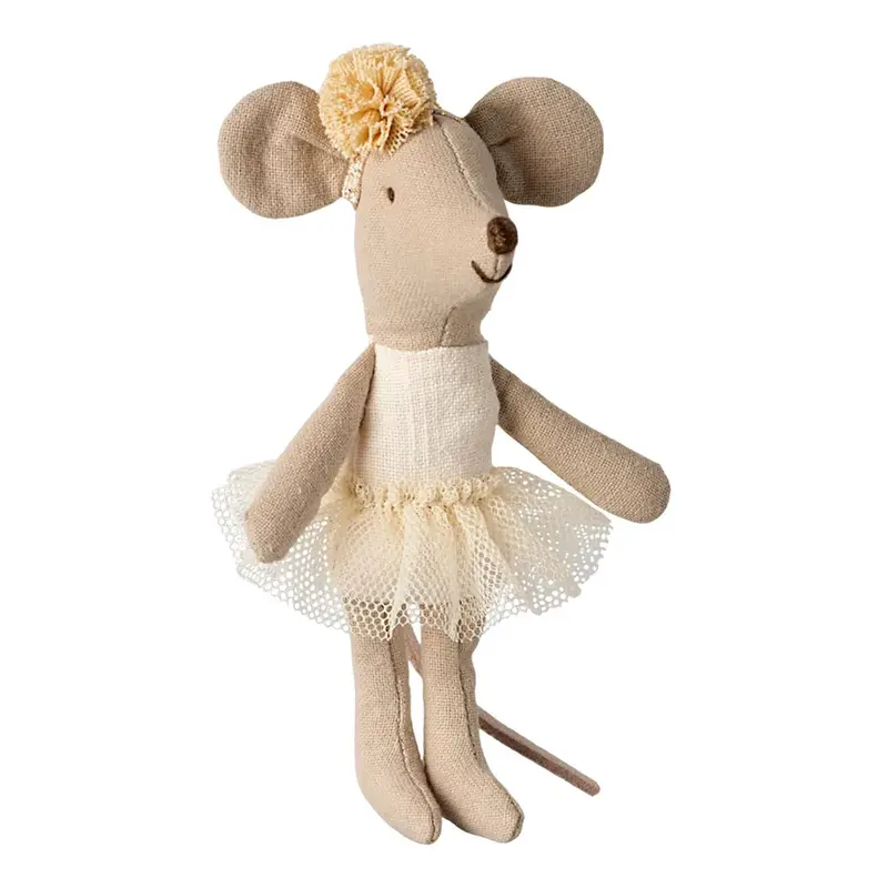 Ballerina Muis Kleine Zus - Off White