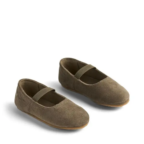 Ballerina's corduroy Rosen - Biologisch katoen - Grey stone - Wheat