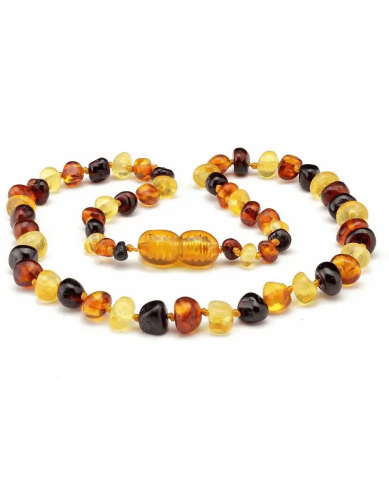 Barnsteen ketting 32 cm 3-color