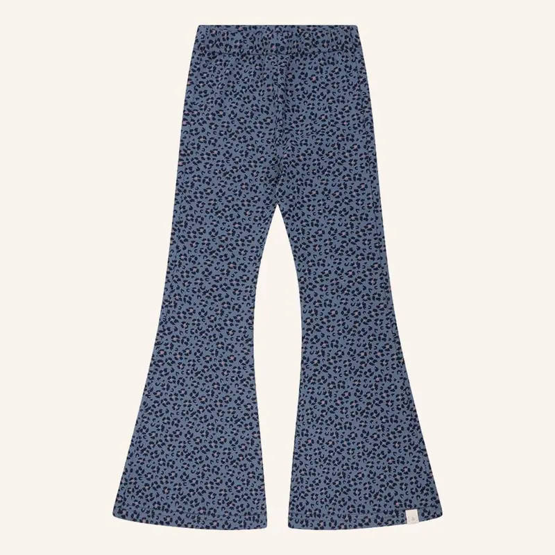 Be flared blue leepard flower Navy Natural