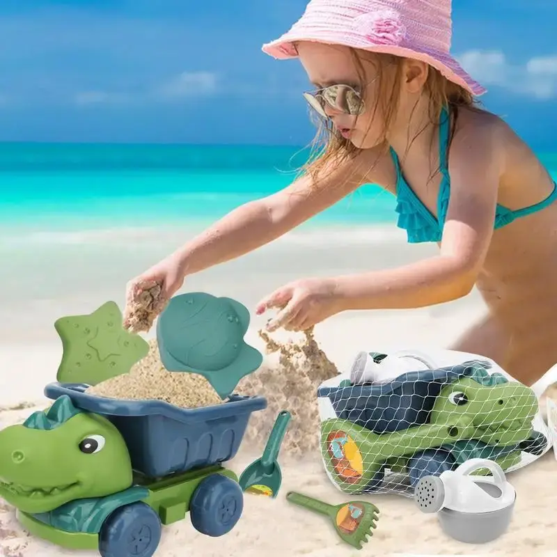 Beach Dino Set – Bygg slottet ditt - Dinotruck-stranden