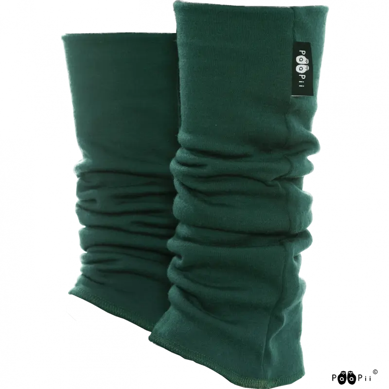 Beenwarmers / Leg Warmers 100% Merinowol Dark Green – Paapii Design