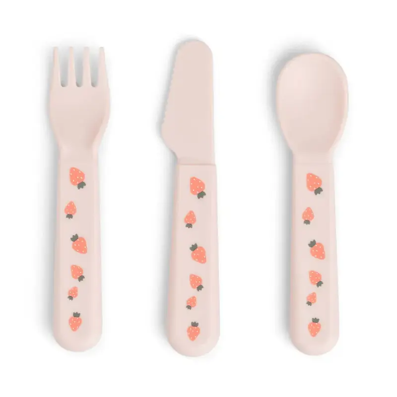 Bestekset - Foodie cutlery set - Tiny farm - Powder - Done by Deer