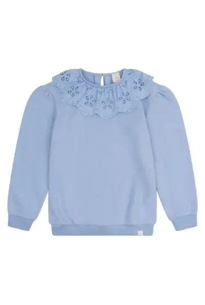 Bibi boderie sweater blue Navy Natural
