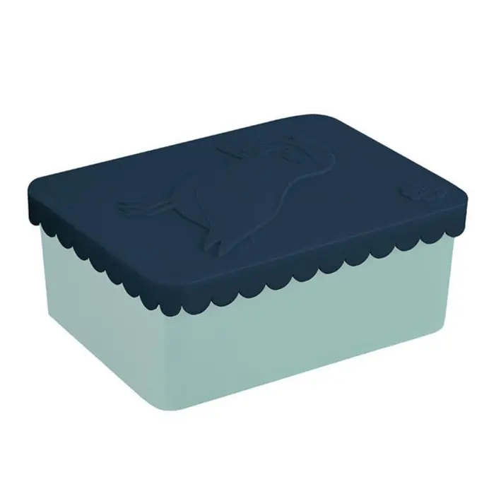 BLAFRE lunchbox S puffin navy blauw