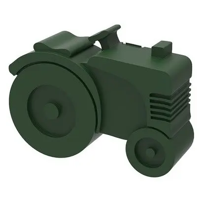 BLAFRE lunchbox traktor donkergroen