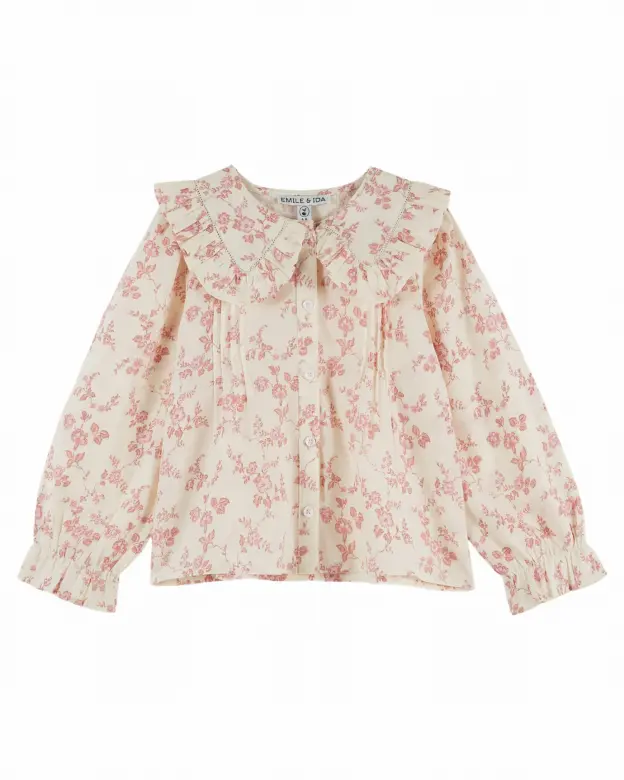 Blouse met volantkraag – Rosalie – Biologisch katoen – Emile et Ida