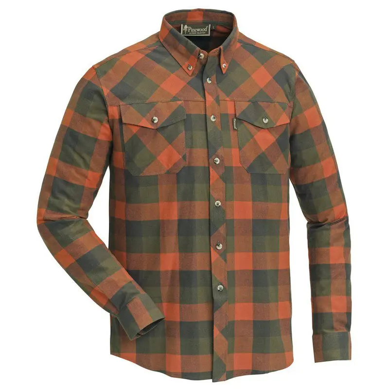 Blouse / shirt Lumbo Terracotta / Green - Pinewood Outdoor Life