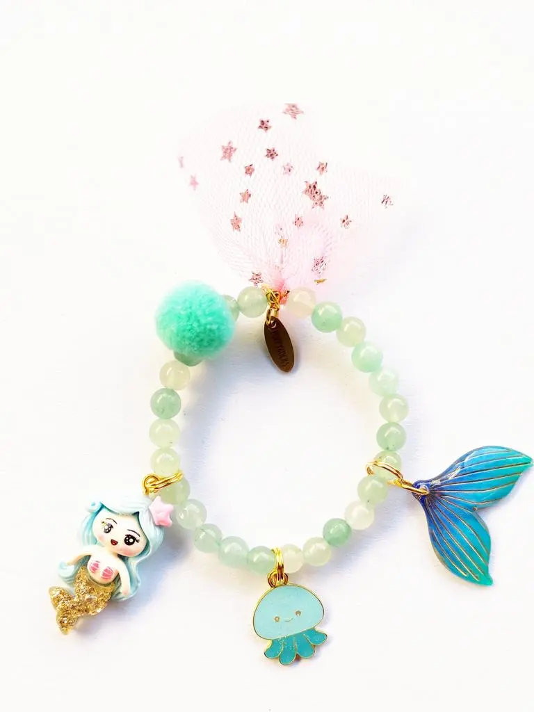 Blue mermaid heaven armbandje Poppyrocks