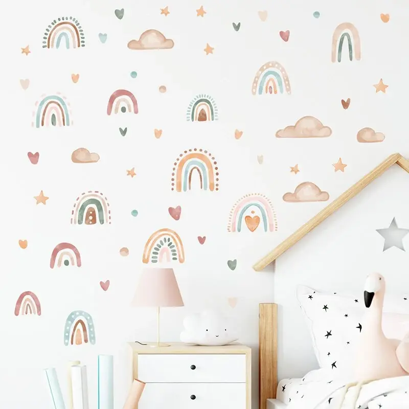 Boho Regenbogen Muursticker