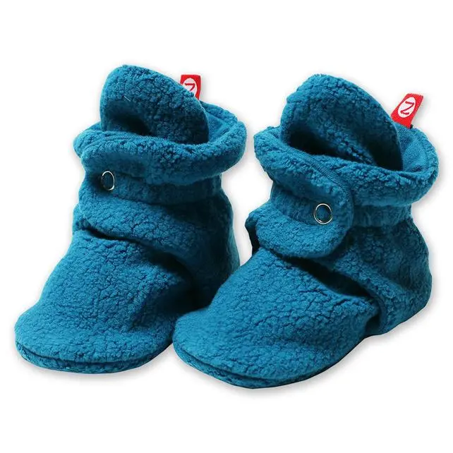 Bootie zeegroen fleece Zutano
