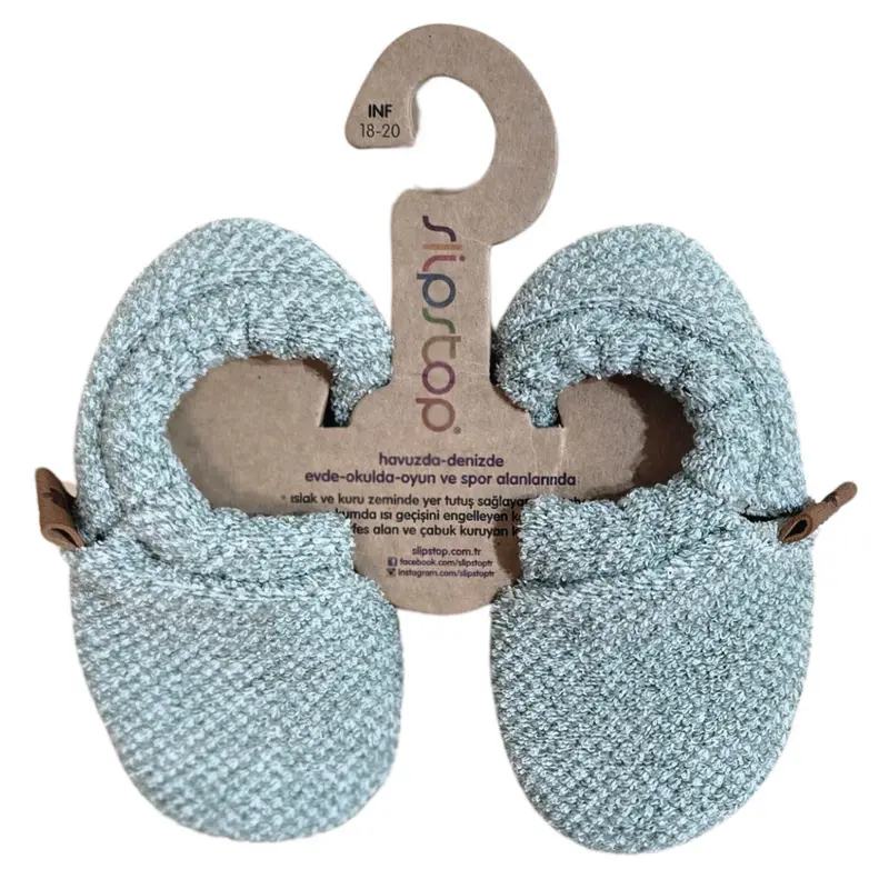 Booties Pantoffels Soft Green | Slipstop