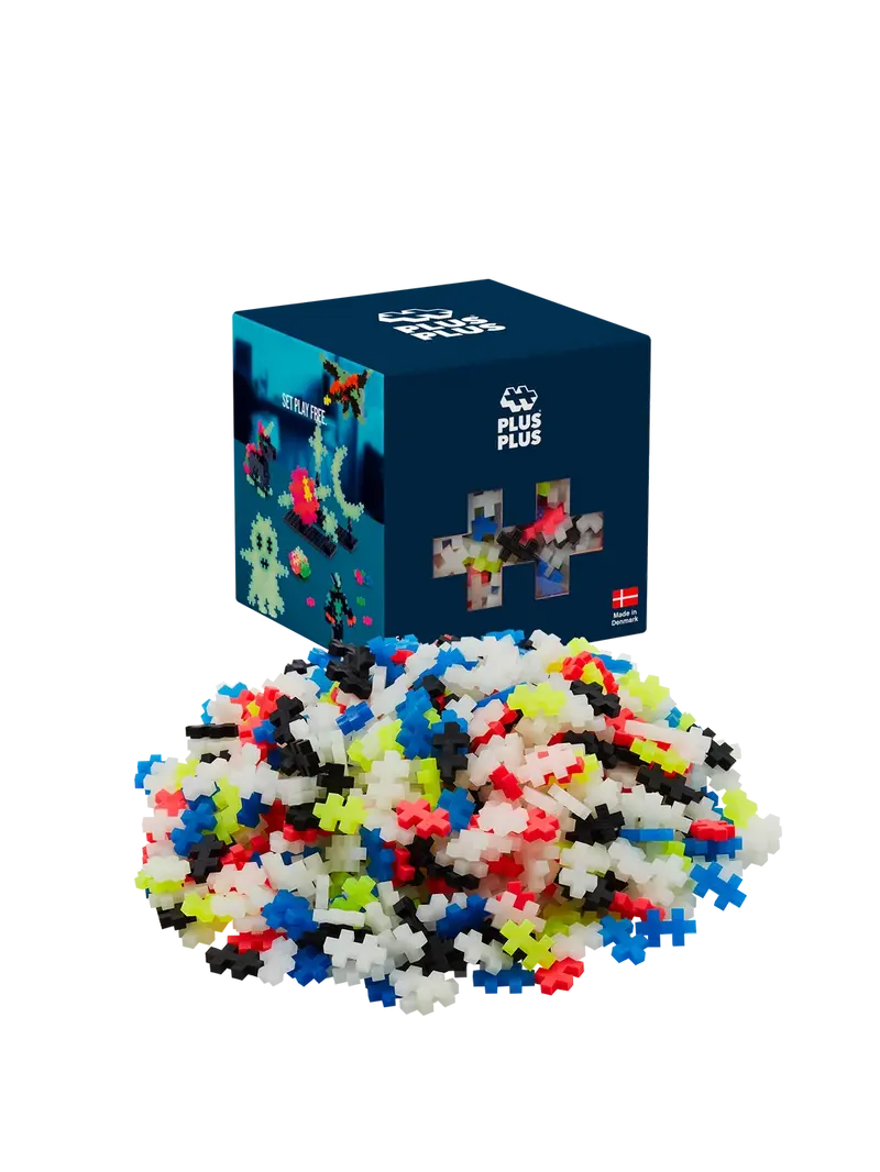 Bouwset glow in the dark - 600 stuks