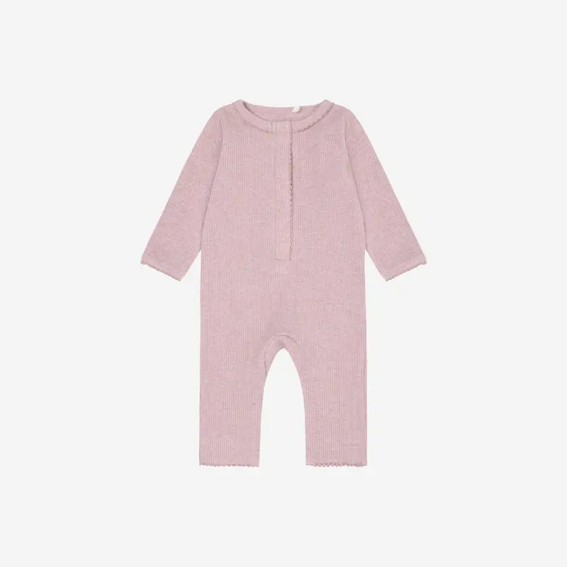Boxpakje lange mouw - Modal/Katoen - Pale Mauve Melange - Fixoni