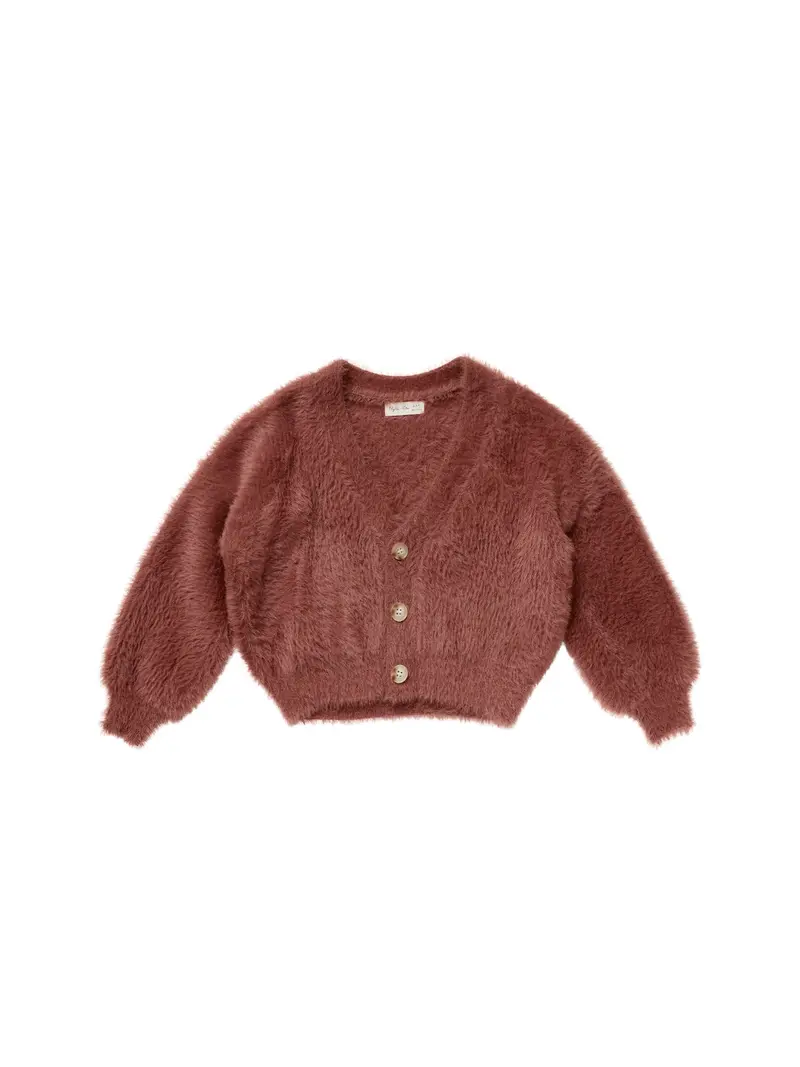 Boxy crop cardigan ruby Rylee & Cru