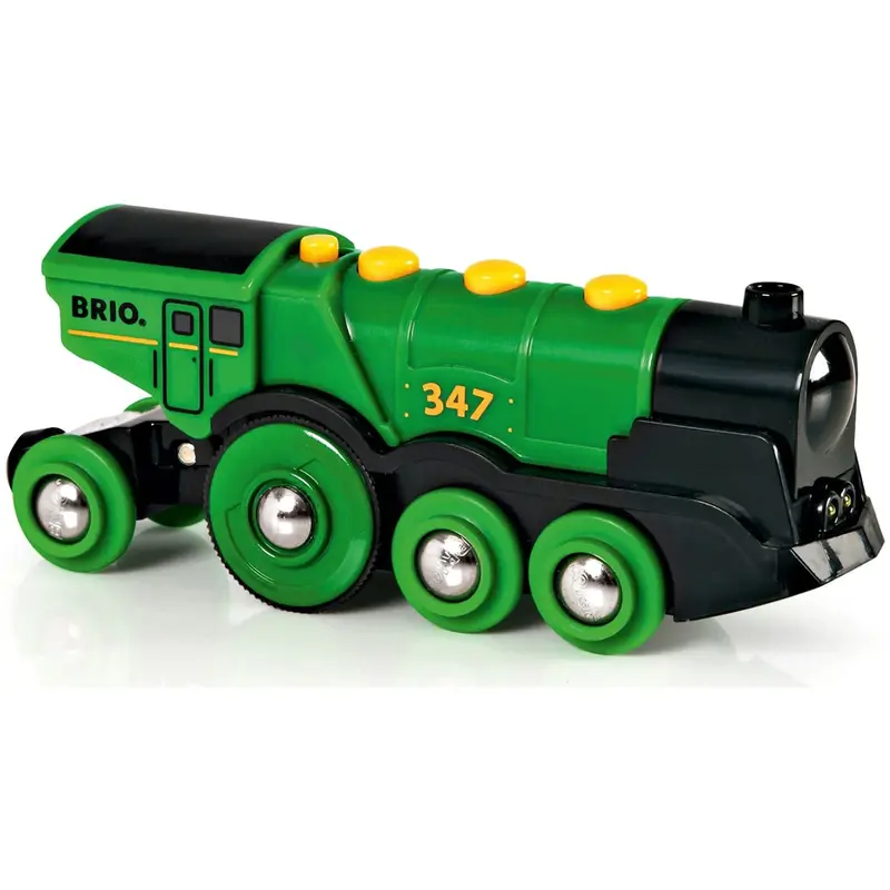BRIO Grote groene locomotief op batterijen - 33593